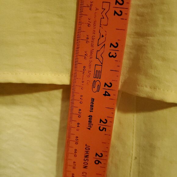 New Directions Women's Yellow Tie-Front Short Sleeve Size XL - Picture 13 of 14